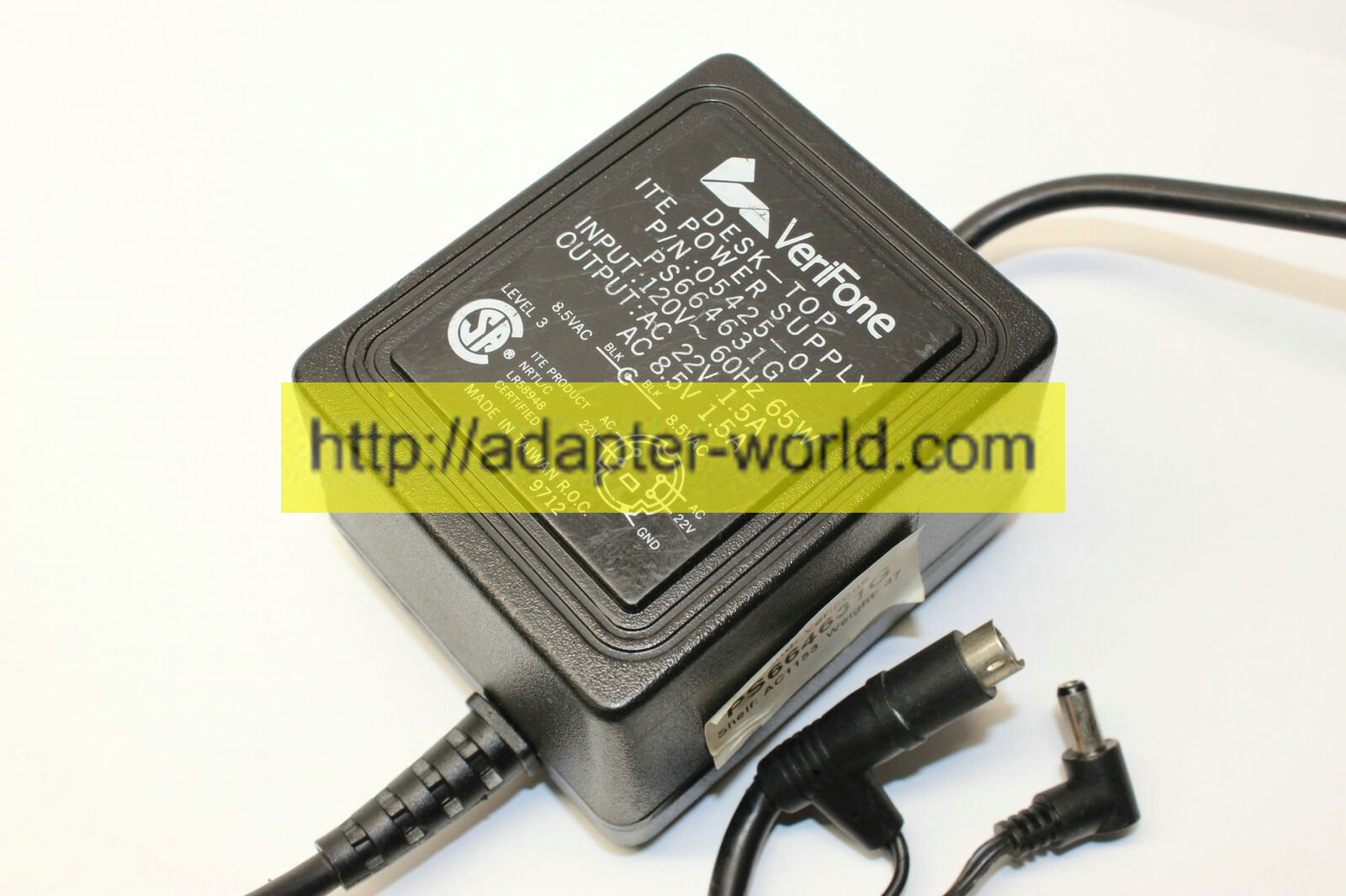 *100% Brand NEW* Verifone PS664631G Desk Top Output AC 22V 8.5V 1.5A Adapter Power Supply Free shipping!